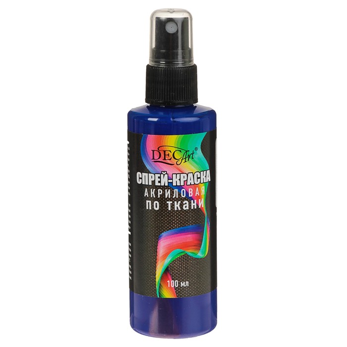 Спрей-краска акриловая по ткани 100мл DecArt Синяя (морозостойкая)
