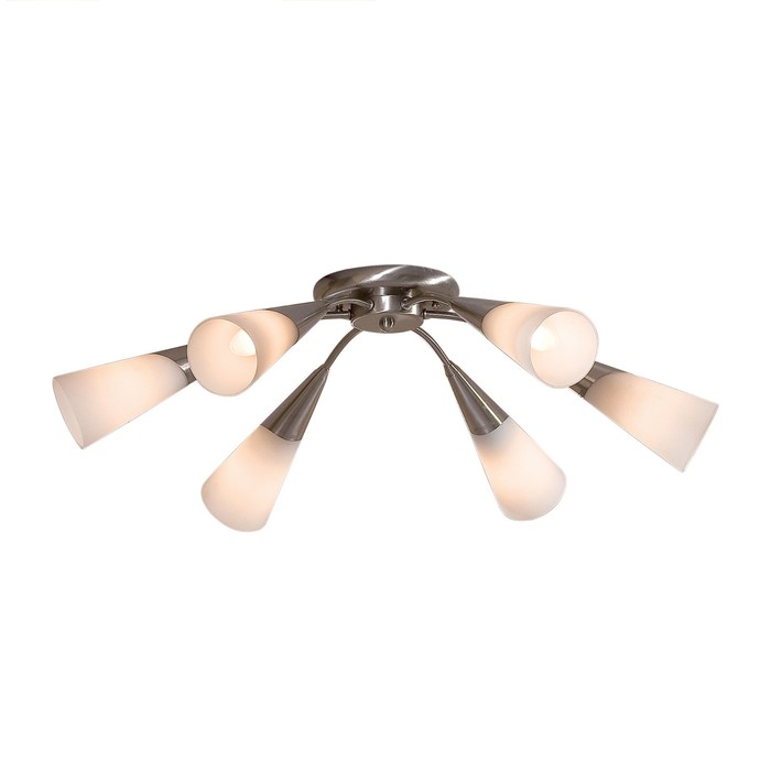 Люстра Salma 6x60Вт E14 хром 40x35x13см