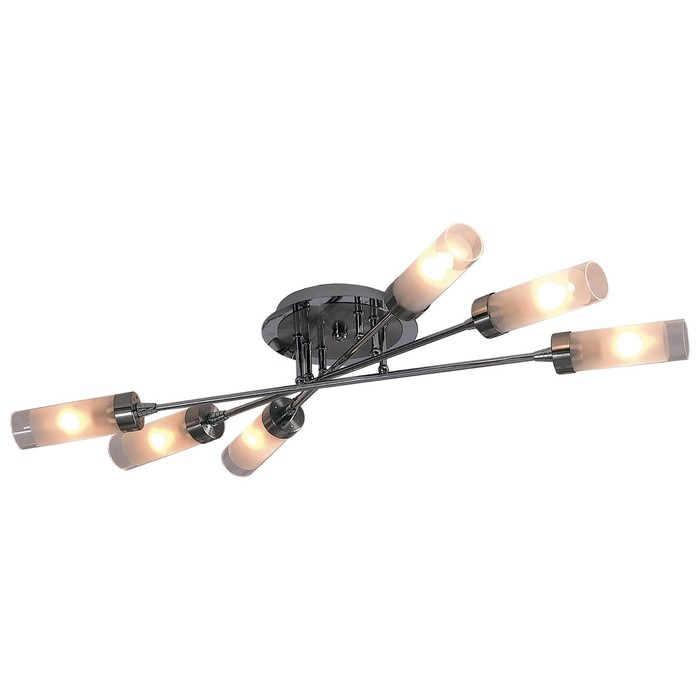 Люстра "Компакто" 6x60Вт E14 хром 27x64x15см