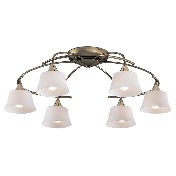 Люстра "Фокус" 6x60Вт E14 золото 45x41,5x24см