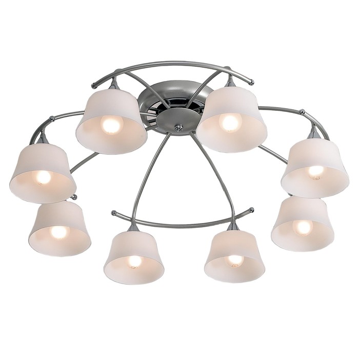 Люстра "Фокус" 8x60Вт E14 хром, серебро 46,5x34,5x26см