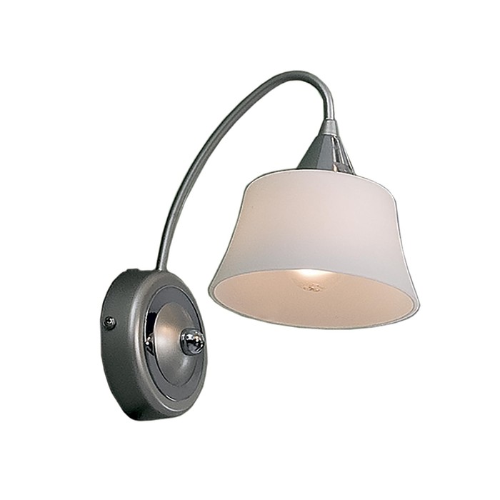 Бра "Дана" 1x60Вт E14 хром, серебро 21,5x13x28см