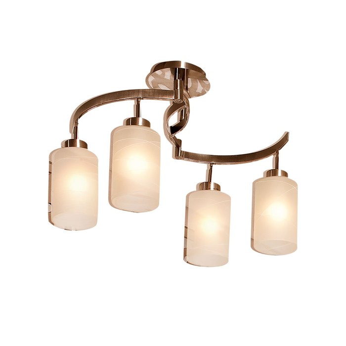 Люстра "Болеро" 4x75Вт E27 хром 43x30x20см