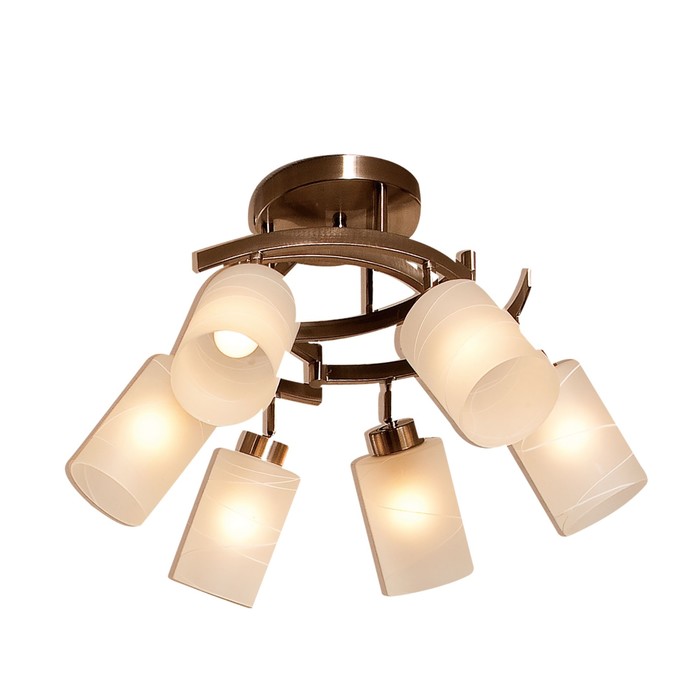 Люстра "Болеро" 6x75Вт E27 хром 41,5x37x26см