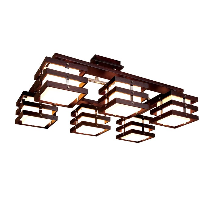 Люстра "Крокус" 6x60Вт E14 коричневый 62x37x24,5см