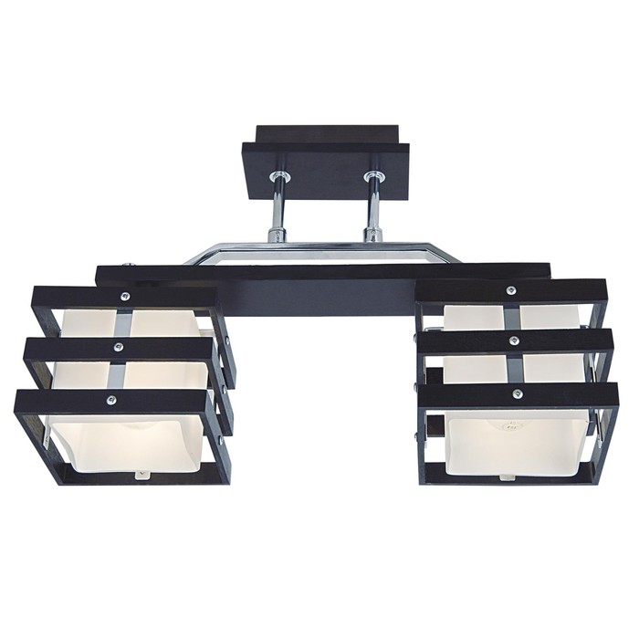 Люстра "Крокус" 2x60Вт E14 коричневый 39x23x15см