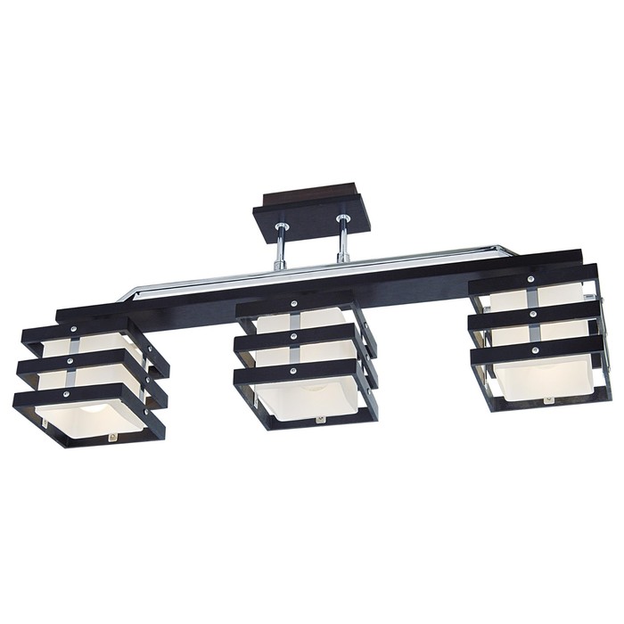 Люстра "Марго" 3x60Вт E14 коричневый 67x23x15см