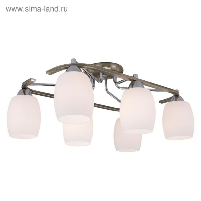 Люстра Ариста 6x75Вт E27 бронза 575x42x235см 6900₽