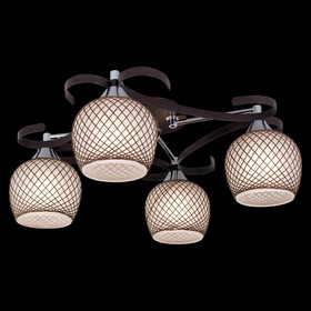 

Люстра "Ариста" 4x75Вт E27 венге, хром 48x49x17см