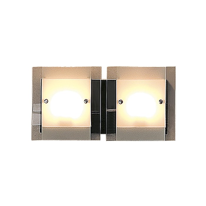 Бра "Аэлита" 2x40Вт G9 венге 29x28x9см