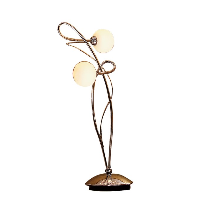 Настольная лампа "Сюзи" 2x40Вт G9 хром 20x19x58см