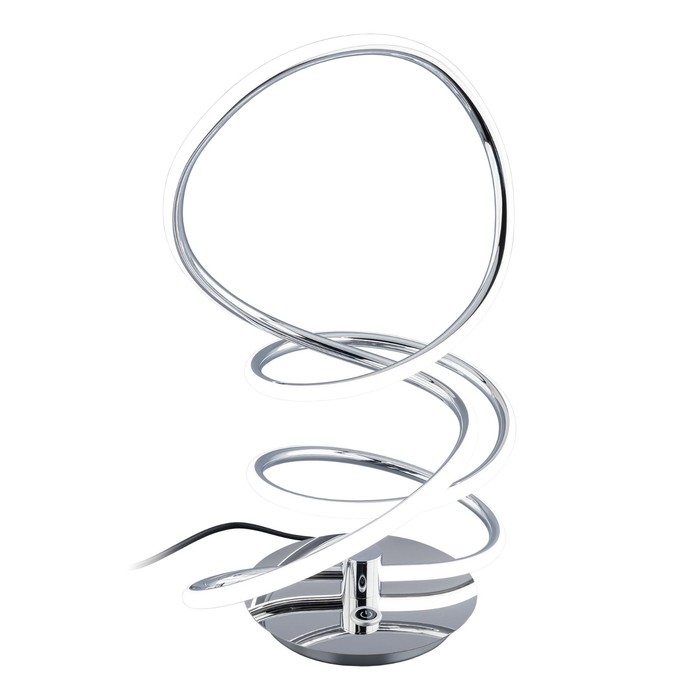 Настольная лампа "Ода" 26Вт LED хром 34x24,5x45см