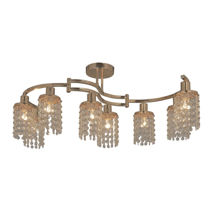 Люстра "Торо" 8x60Вт E14 золото 42x22,5x23,5см