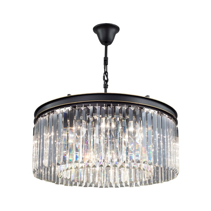 Люстра "Капри" 12x60Вт E14 черный 63x62x23,5см