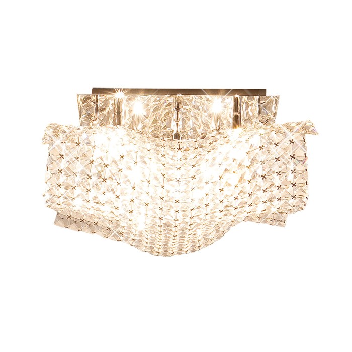 Люстра "Гермес" 9x60Вт G9 зеркальный 55,5x55,5x16,5см