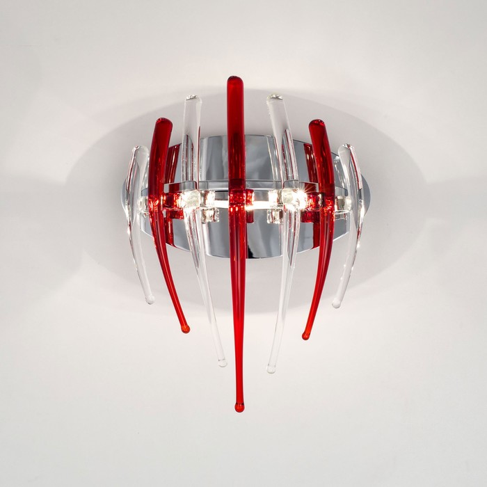 Бра "Арго" 3x20Вт G4 красный 32x14x22см