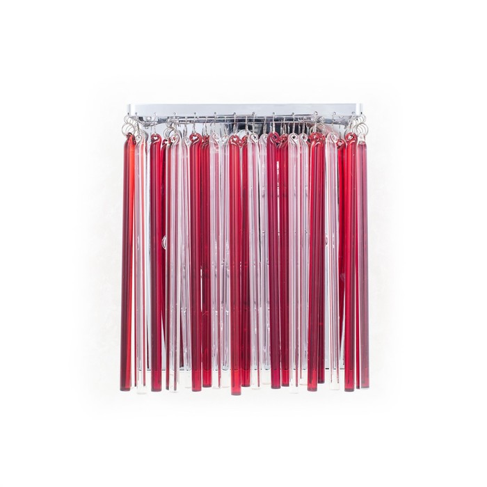 Бра "Плазма" 3x60Вт G9 красный 19x12x24,5см