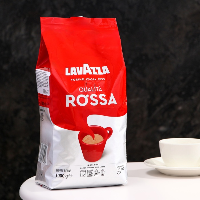 Кофе зерновой LAVAZZA Rossa, 1 кг кофе в зёрнах lavazza qualita rossa 1 кг