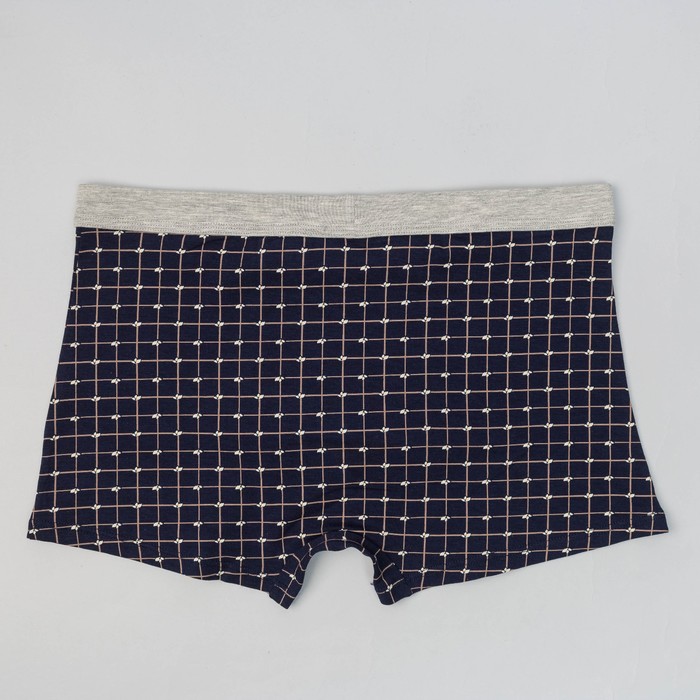 Набор мужских боксеров (2 шт) В-01 цвет синий/серый, р-р 48-50