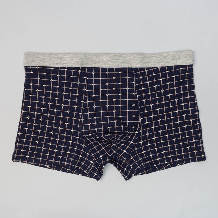Набор мужских боксеров (2 шт) В-01 цвет синий/серый, р-р 56-58
