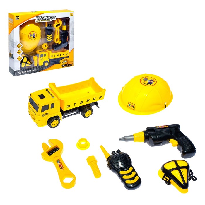 Набор инструментов &quot;Строитель на грузовике&quot;, 8 предметов