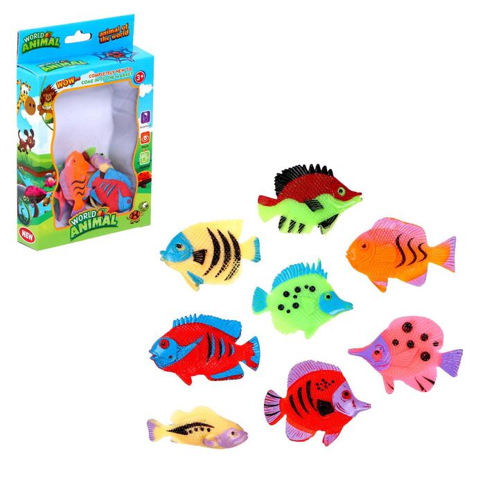 Набор животных "Рыбки", 8 фигурок
