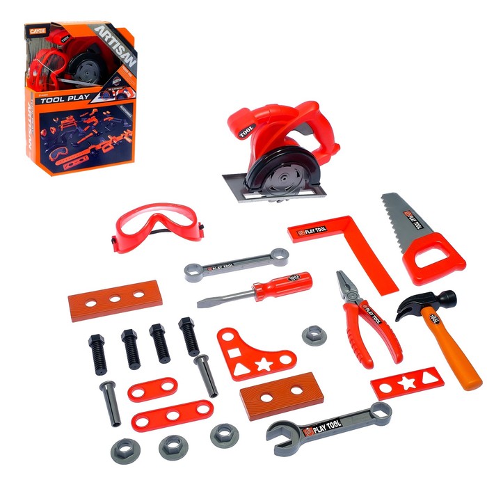 Набор инструментов &quot;Столярный мастер&quot;, 23 предмета, работает от батареек