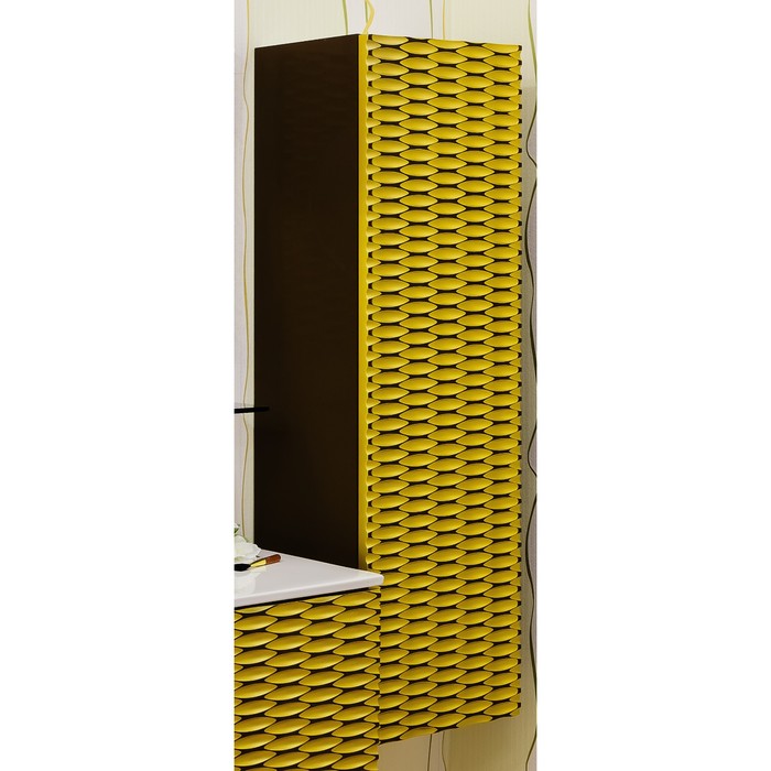 Пенал Белла шоколад/патина золото, правый