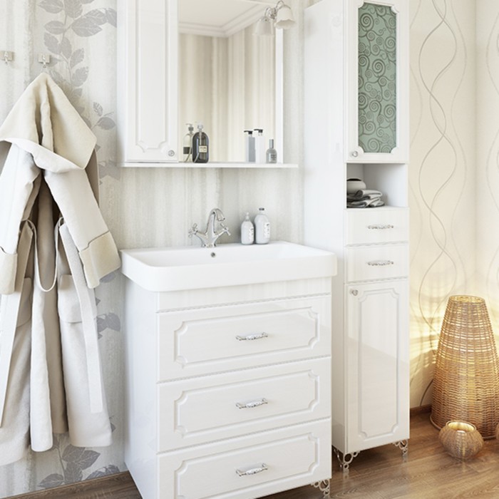 Шкаф-зеркало Ксения 70, левый