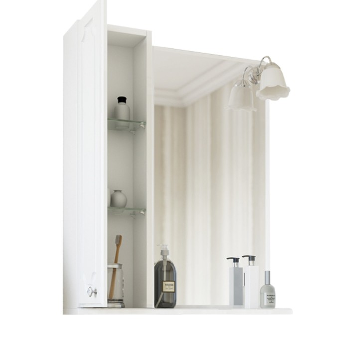 Шкаф-зеркало Ксения 70, левый