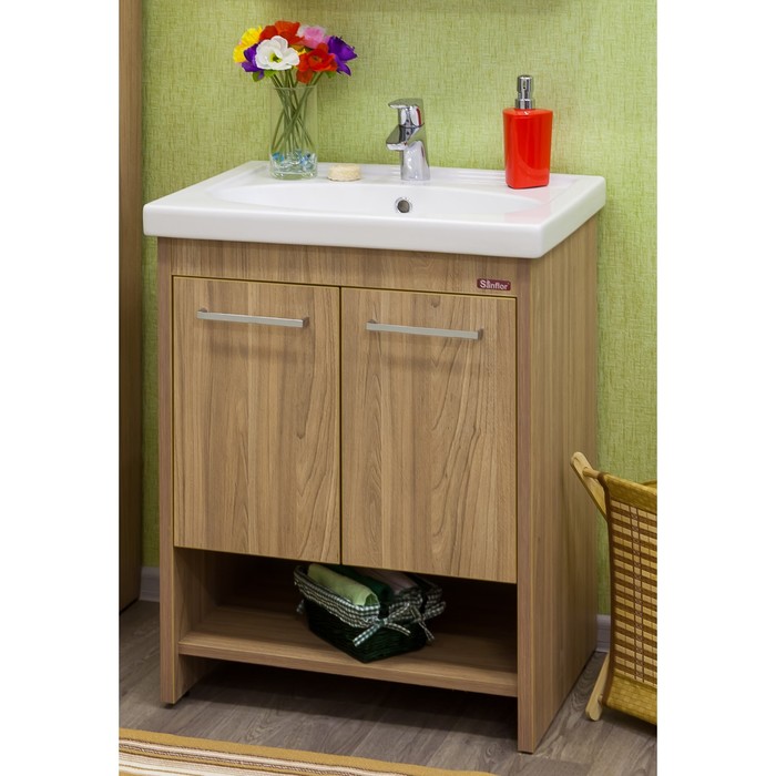 Тумба Мехико 70 швейцарский вяз с раковиной Калипсо 70