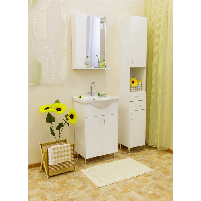 Шкаф-зеркало Николь 55, левый