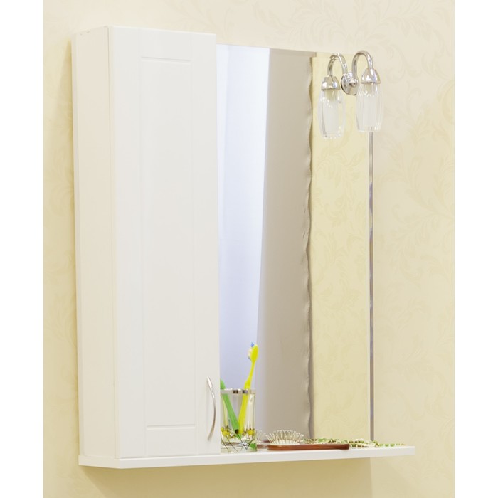 Шкаф-зеркало Николь 65, левый