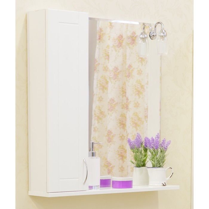 Шкаф-зеркало Николь 75, левый