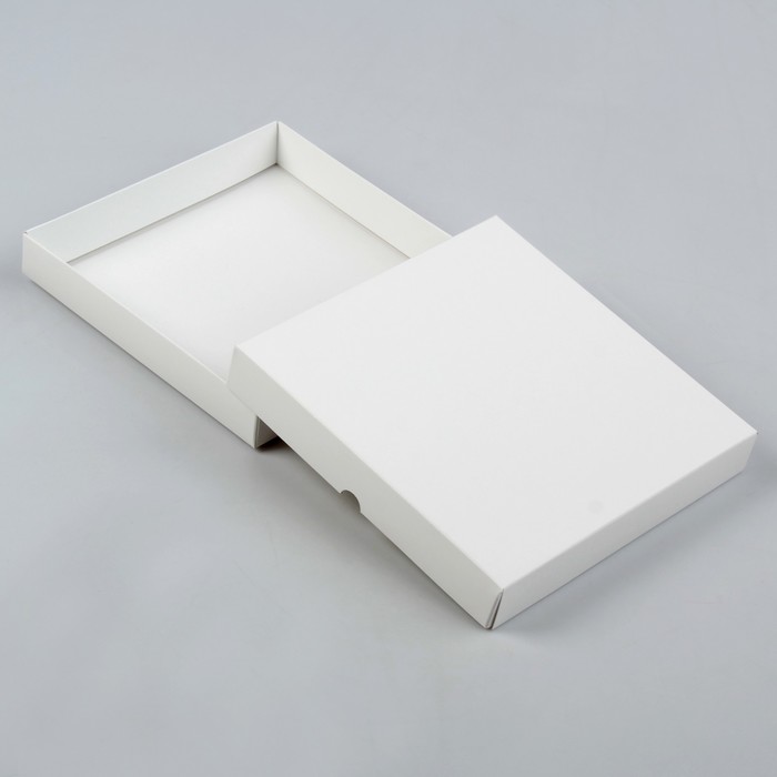 Коробочка белая 19 х 19 х 3 см
