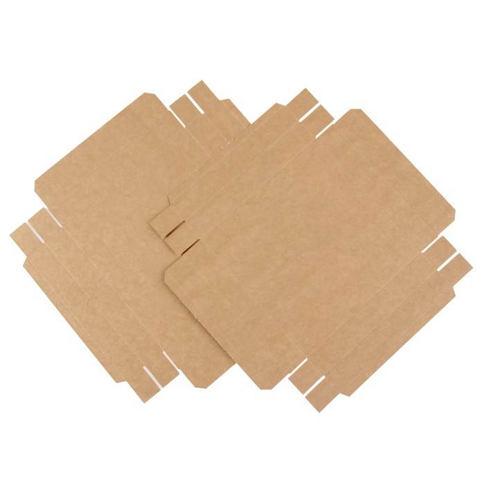 Коробочка бурая 19 х 19 х 3 см