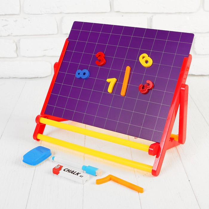 Доска магнитная с цифрами на магнитах и аксессуарами 33*26*4,5см B925488 B925488