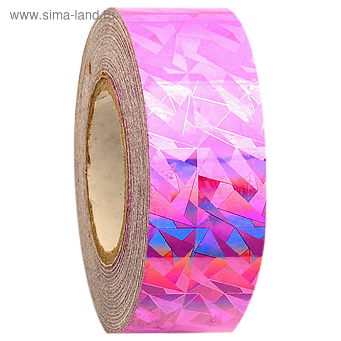 фото Обмотка для гимнастических булав и обручей new crackle металлик, цвет розовый pastorelli