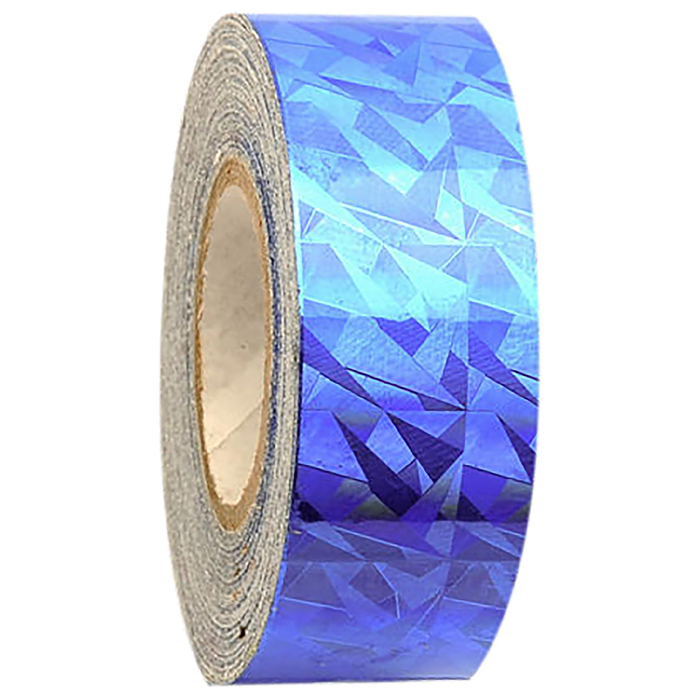 Обмотка для гимнастических булав и обручей NEW CRACKLE металлик, синяя