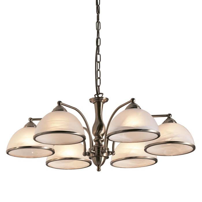 Люстра "Молли" 6x75Вт E27 бронза 54x23x20см