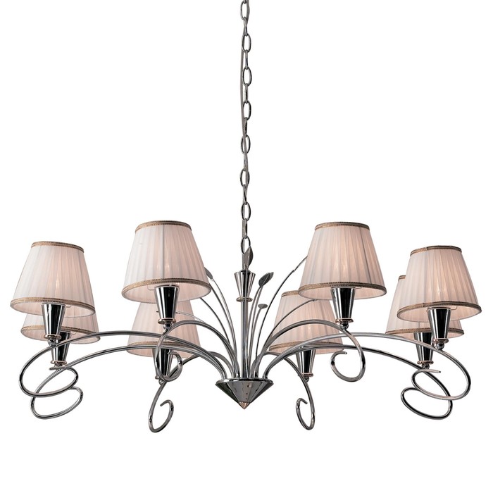 Люстра "Краков" 8x40Вт E14 хром, черный 88,5x19x36,5см