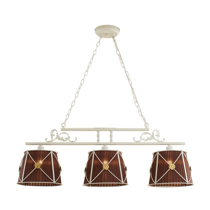 Светильник "Лугано" 3x60Вт E27 шоколад 110x35x30см