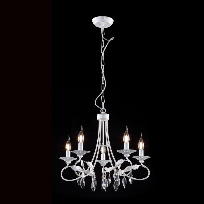 Люстра "Родос" 5x60Вт E14 светлый 38x37x46см