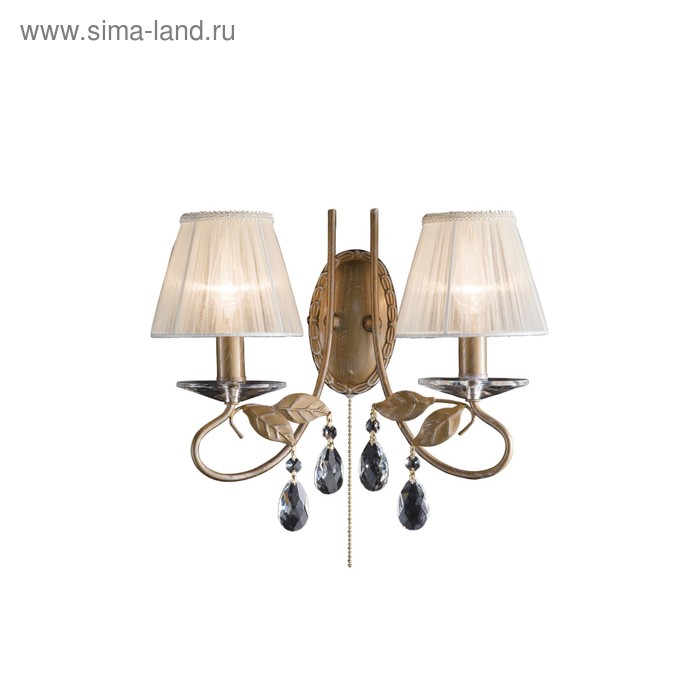 фото Бра "аттика" 2x60вт e14 бронза 32x30x16см citilux