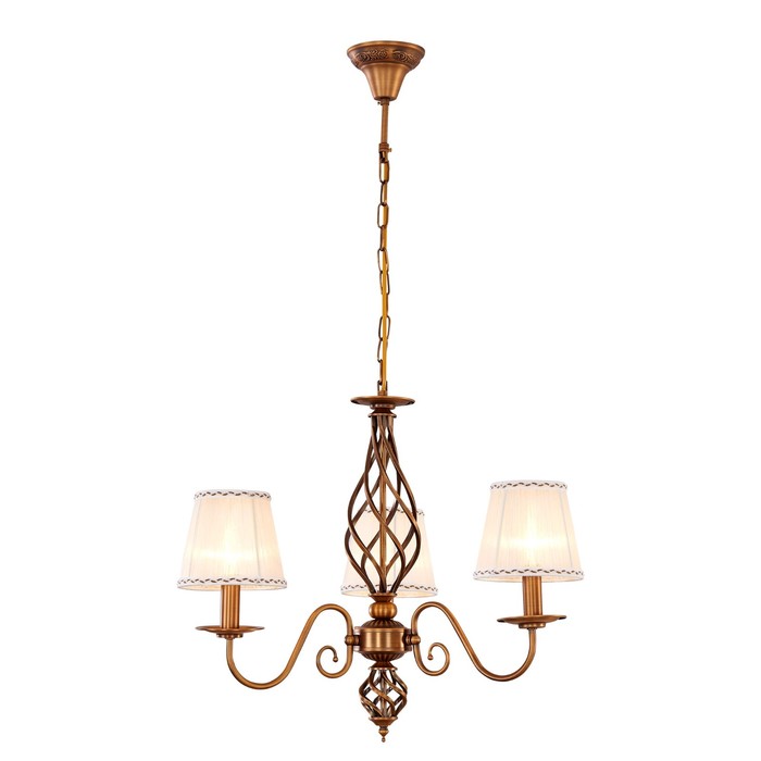 Люстра "Честер" 3x60Вт E14 бронза 49x49x170см