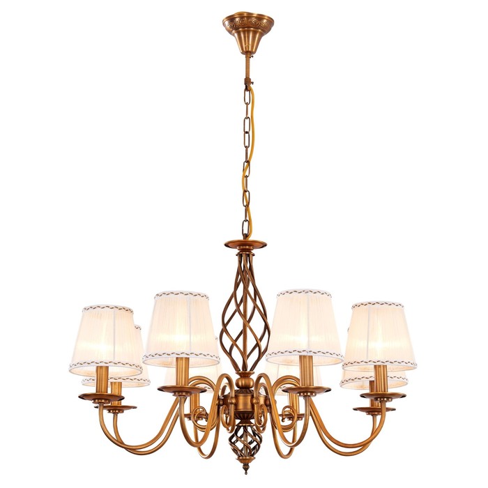 Люстра "Диана" 8x60Вт E14 бронза 55x55x170см