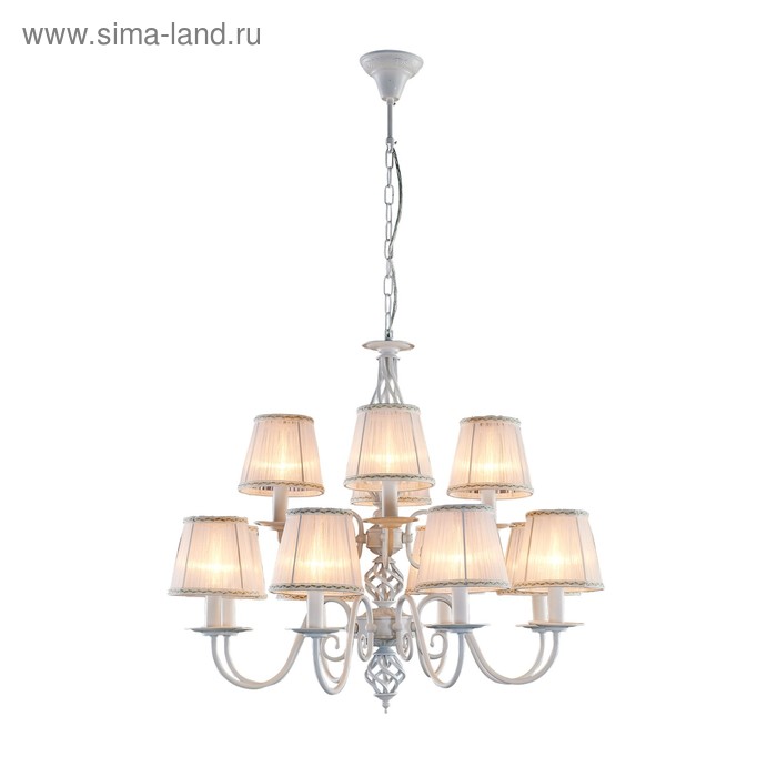 

Люстра «Метеора», 12x60Вт E14, белый 64x64x170 см