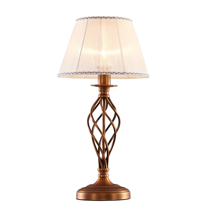 Настольная лампа "Ровена" 1x75Вт E27 бронза 32x32x50см