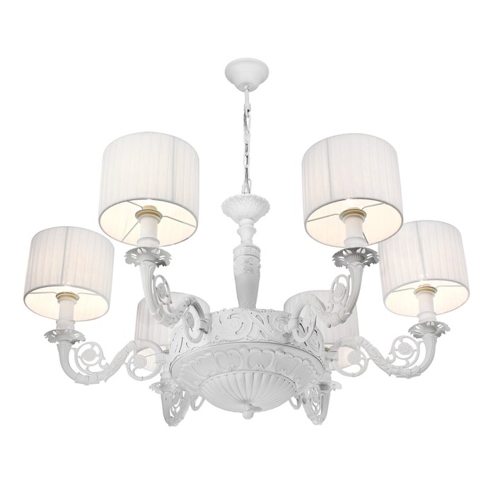 Люстра "Ровена" 6x60Вт E14 белый 89x79x30см