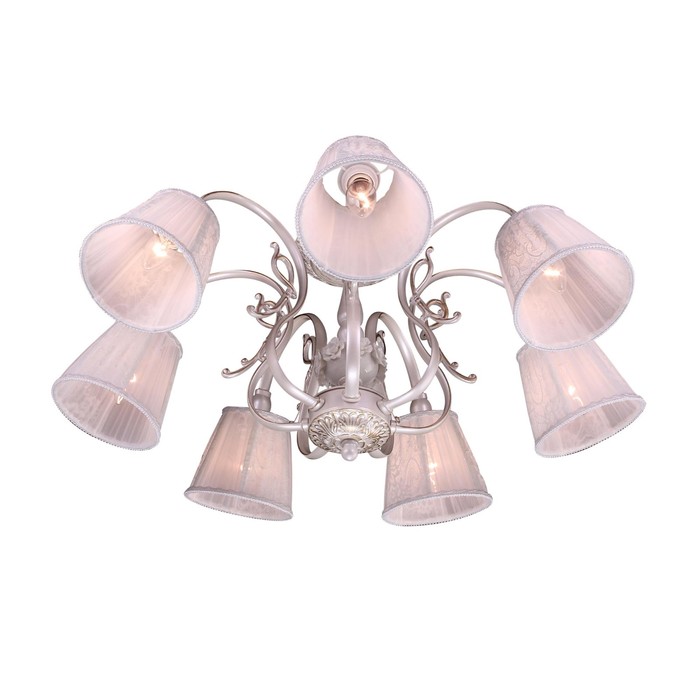 Люстра "Ровена" 7x60Вт E14 белый 60x59x40см